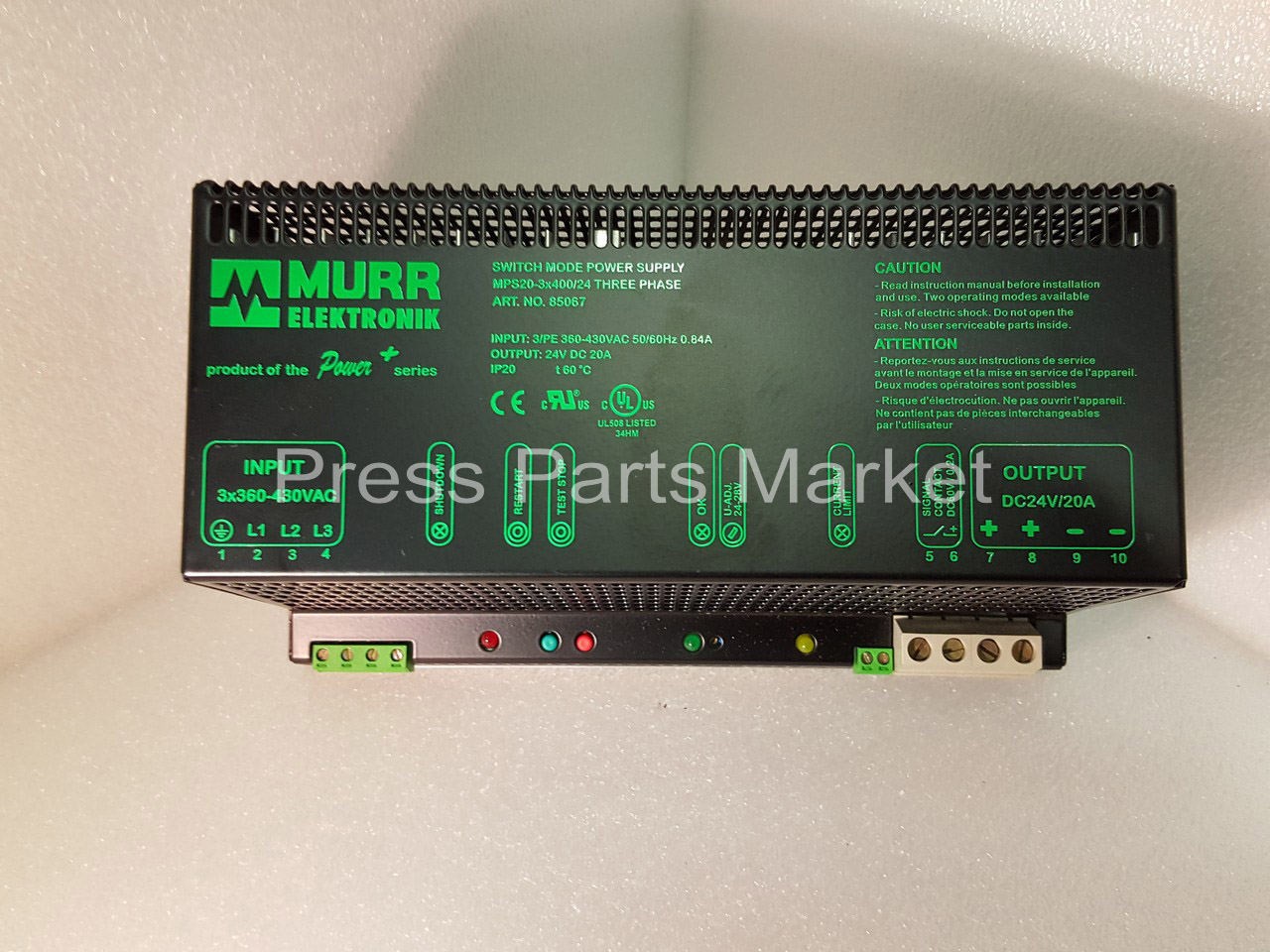 MPS20-3×400-24 - MPS20-3×400-24 - MURR ELECTRONIK THREE-PHASE SWITCH MODE POWER SUPPLY - 